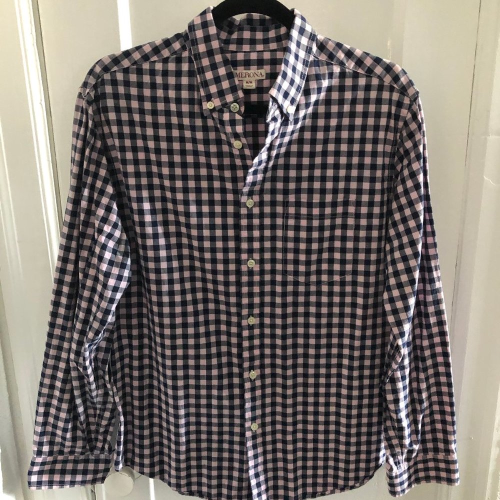 Plaid button-up